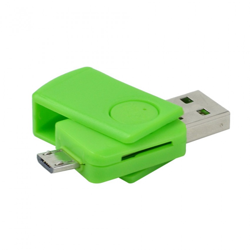 OTG Smart Card Reader Micro USB Green Harga & Spesifikasi Toko1001.id